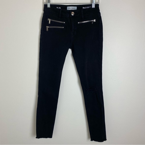 DL1961 Jessica Alba No.3 Instasculpt Skinny Jean with Extended Zip Detail - Picture 3 of 13